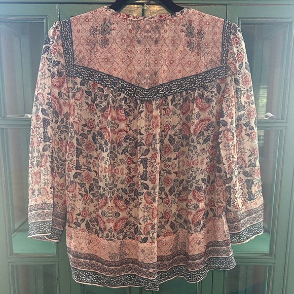 Knox Rose Floral Blouse - Pink and Navy - Picture 6 of 7